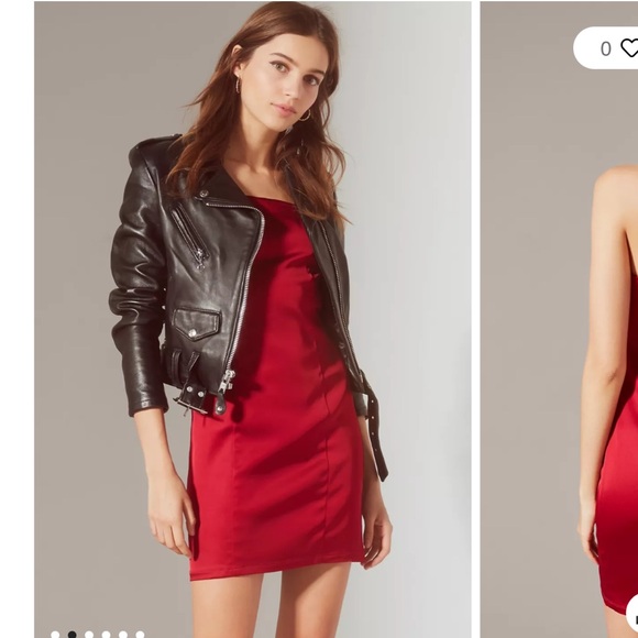 Urban Outfitters Val Straight-Neck Satin Mini Dress size xs - Picture 2 of 13